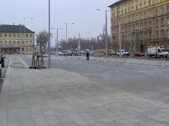 A leendő trolivégállomás a Keleti pályaudvar elött (forrás: Friedl Ferenc)