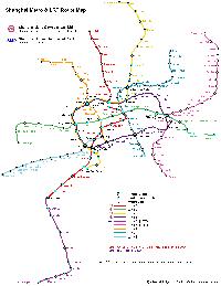 A metró és gyorsvasúti hálózat a következő évek fejlesztéseit követően.  (forrás: http://subwayfuture.nease.net)
