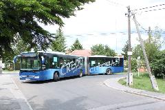 A 45-ös busz XVI. kerületi végállomásán, Georgina utca, Cinkota (forrás: Gégény András)