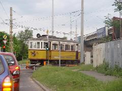 A 2964-est szállító tréler a Pongrác útról a Kerepesi útra kanyarodik., Kerepesi út, Budapest (forrás: Vitézy Dávid)