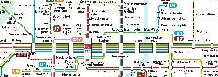 A München-belvárosi gyorsvasúti vonalhálózat sematikus térképe., München (forrás: Müncheni Közlekedési Szövetség (MVV))